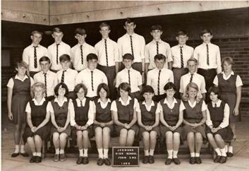 front l-r: Kathy Maguire, Dianne Gatgens, Ruth Went, Gail Gilson, Robyn Burns, Judith Bryant, Suzanne Bolam, Cheryl Mayo, Carol Kennedy
2nd l-r: Susan Knibb, Ronald Baldock, Keith Brooks, Stephen Hicks, Richard Hughes, Noel Parsons, Richard Smith, Cheryl Pond
back l-r: Stephen Warren, Colin Musgrave, Graham Williams, John Rees, Keith Roberts, Ross Brylynsky, Bruce Cheek, David Murray
